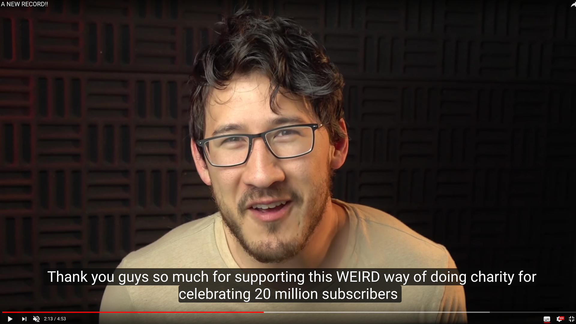 Top YouTuber Markiplier Raises $500,000 in just 48 Hours for Cancer Research