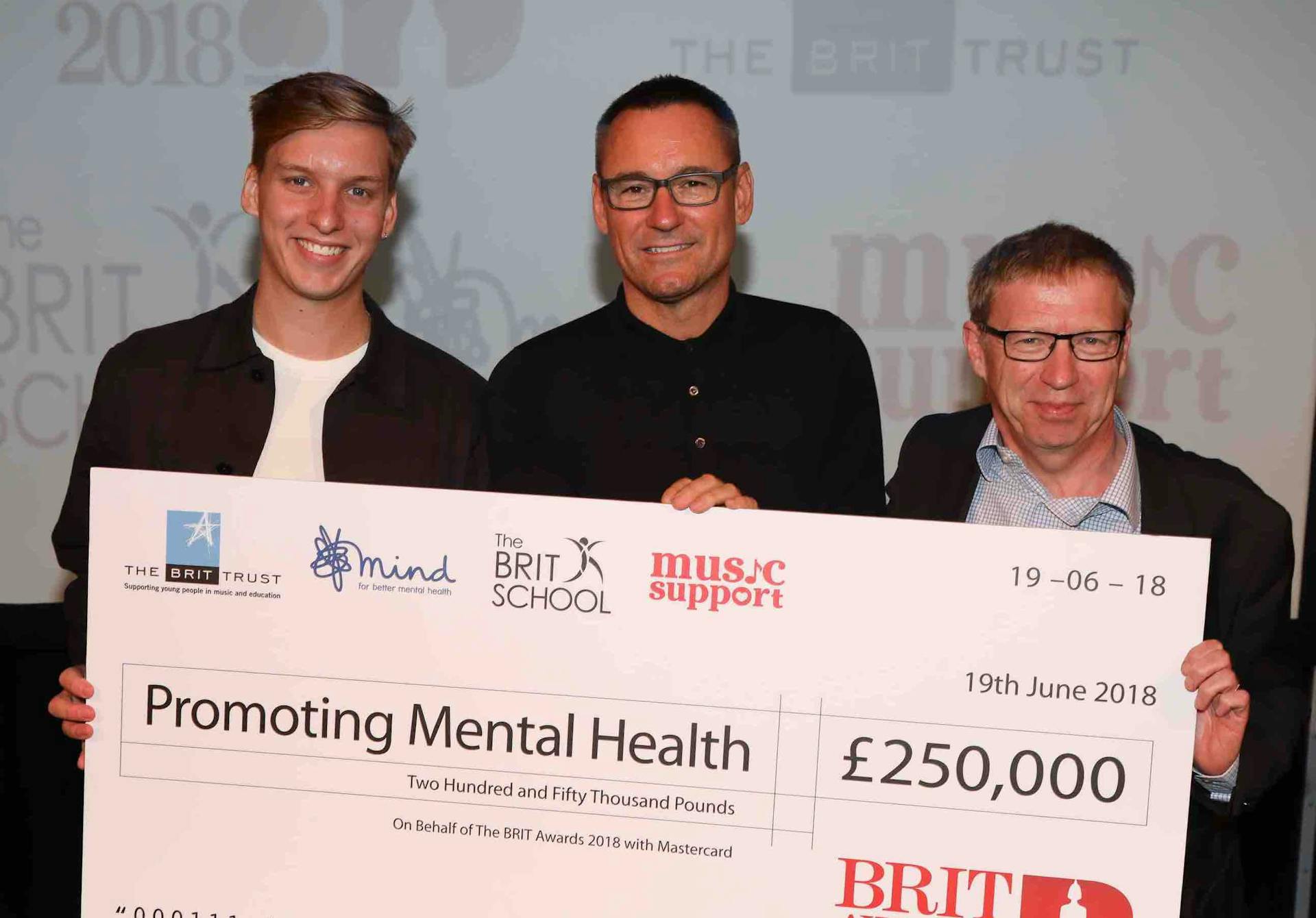 BRIT Awards Donates £250,000 to Mind, BRIT School and Music Support to Fund Mental Health Education
