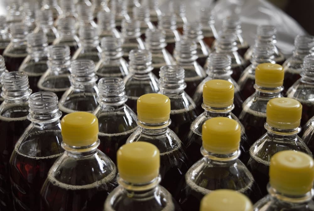 plastic bottles