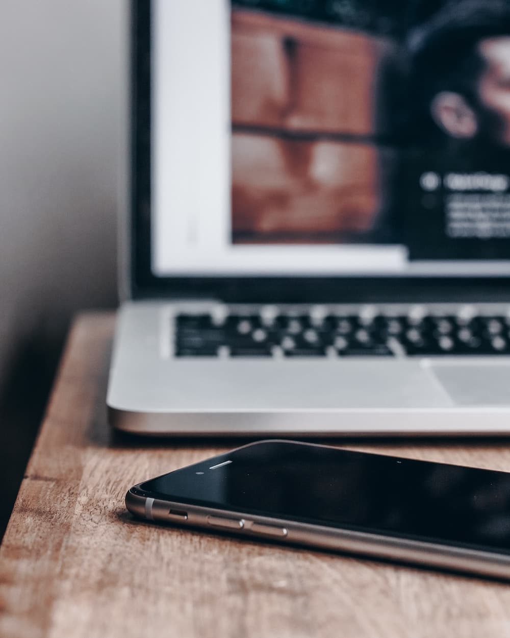 phone and laptop