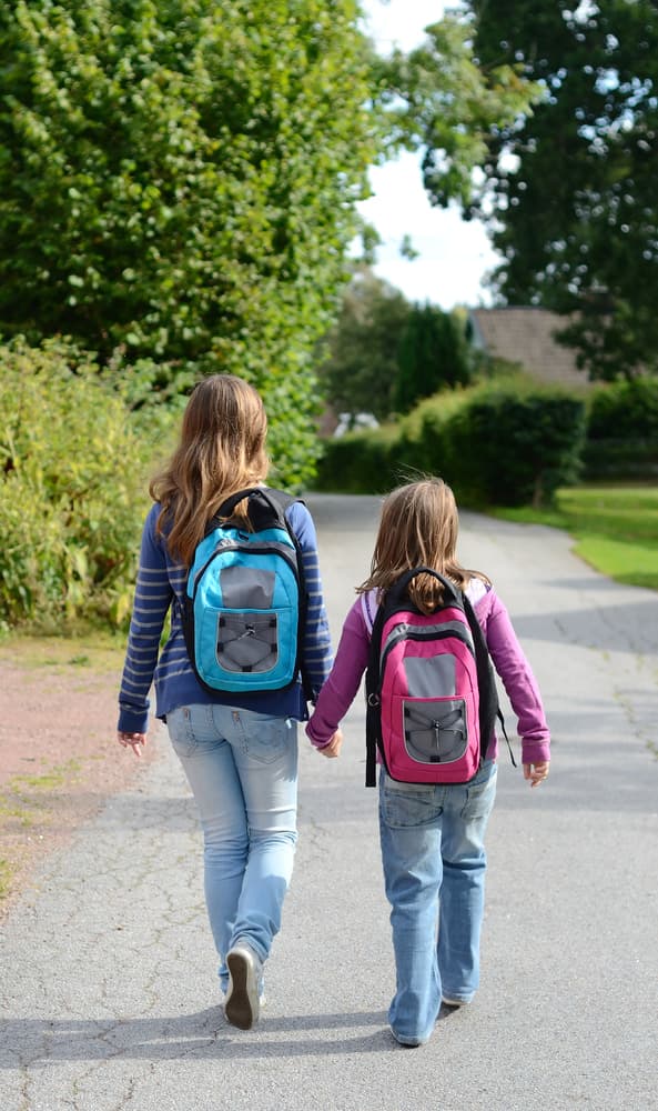 children going to school
