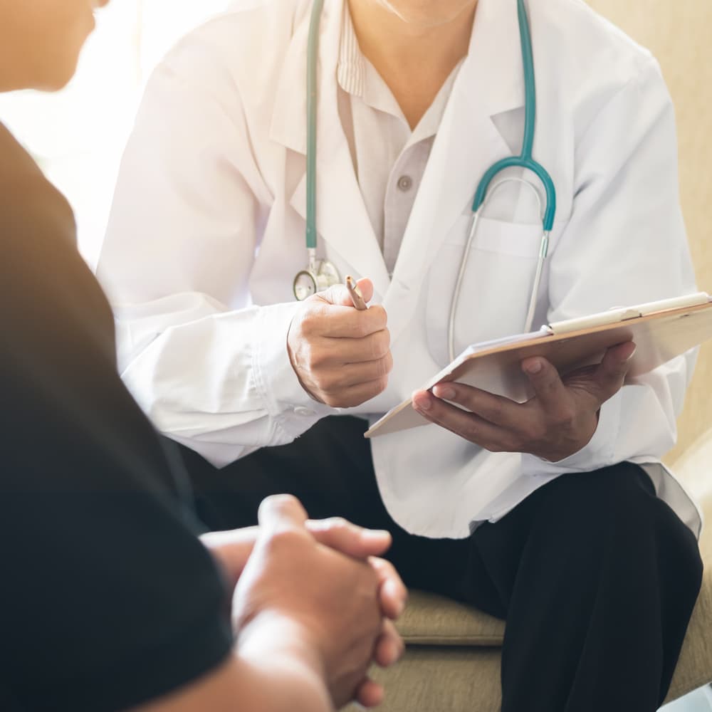 woman at doctors