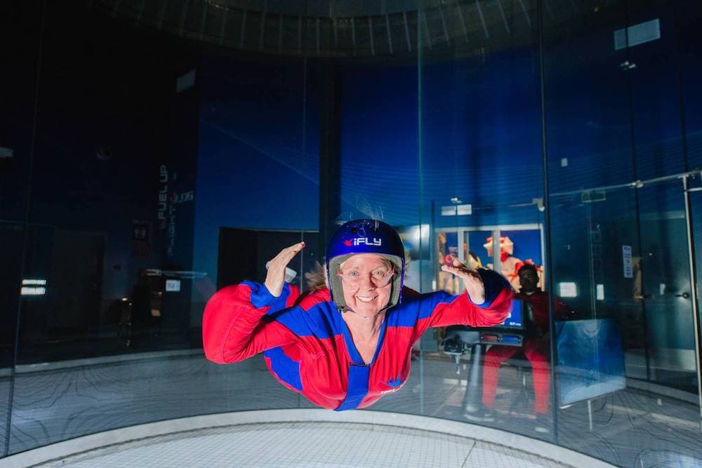 Indoor skydiving