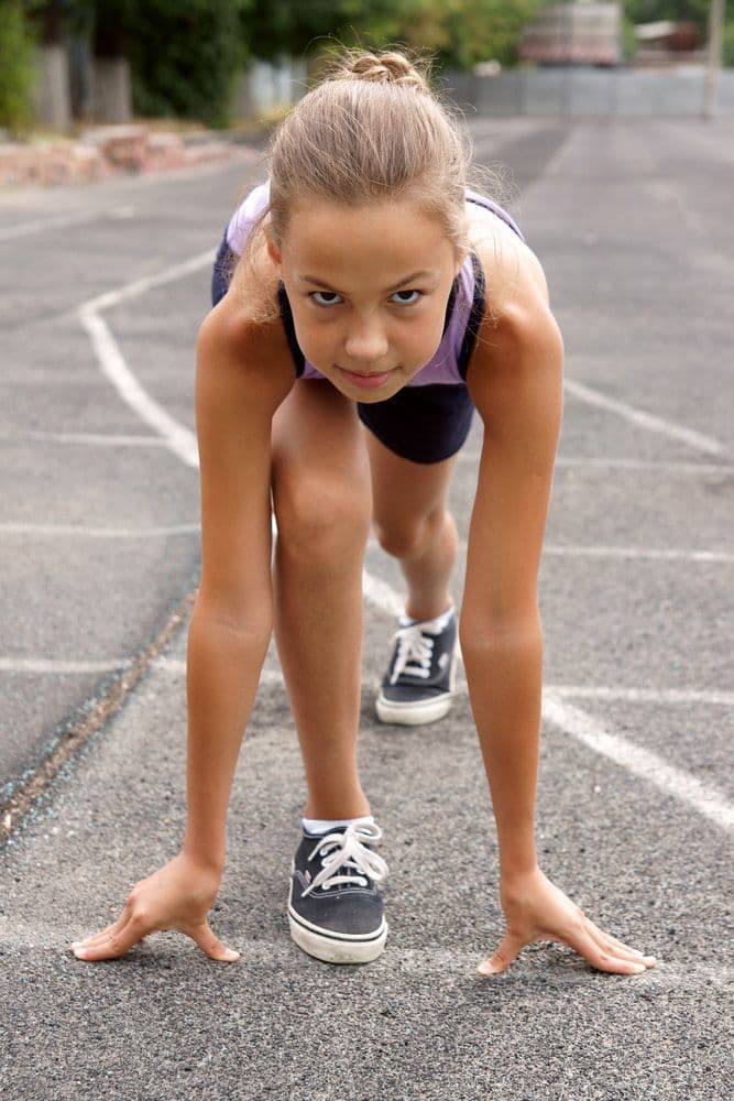 Girl running