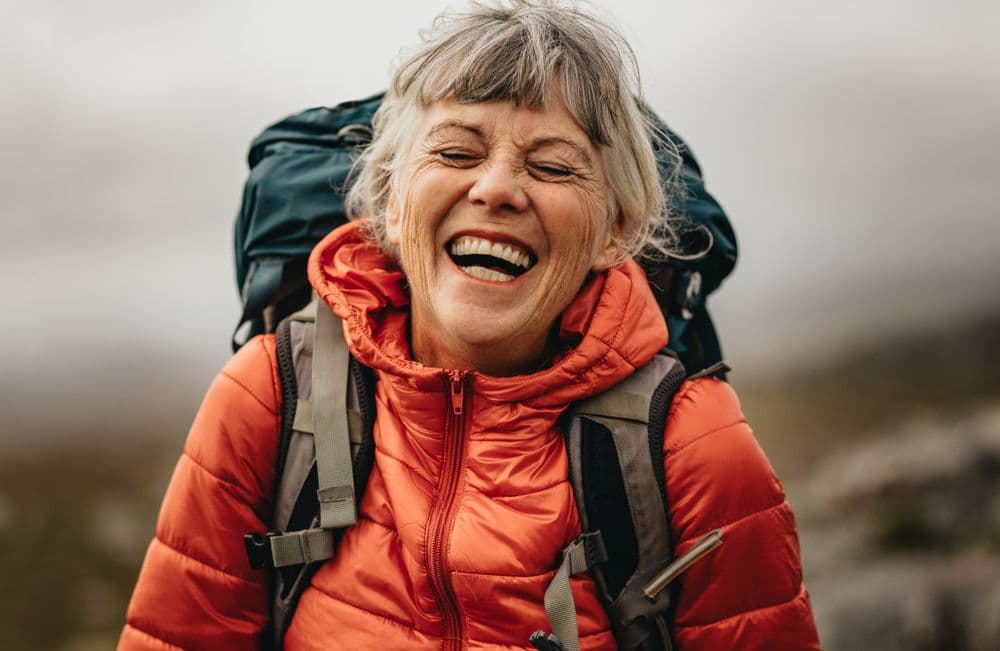 Woman laughing