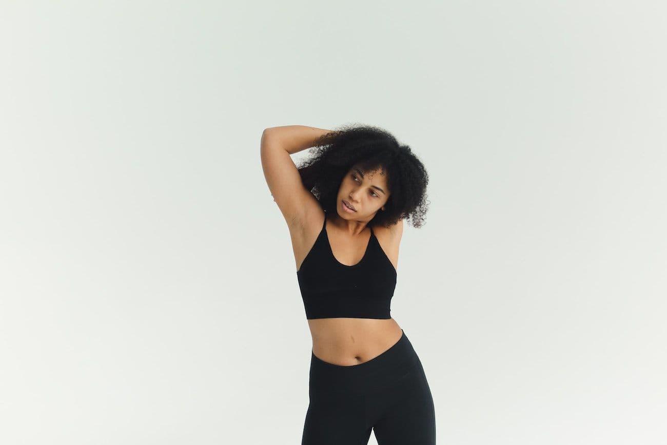 Woman stretching